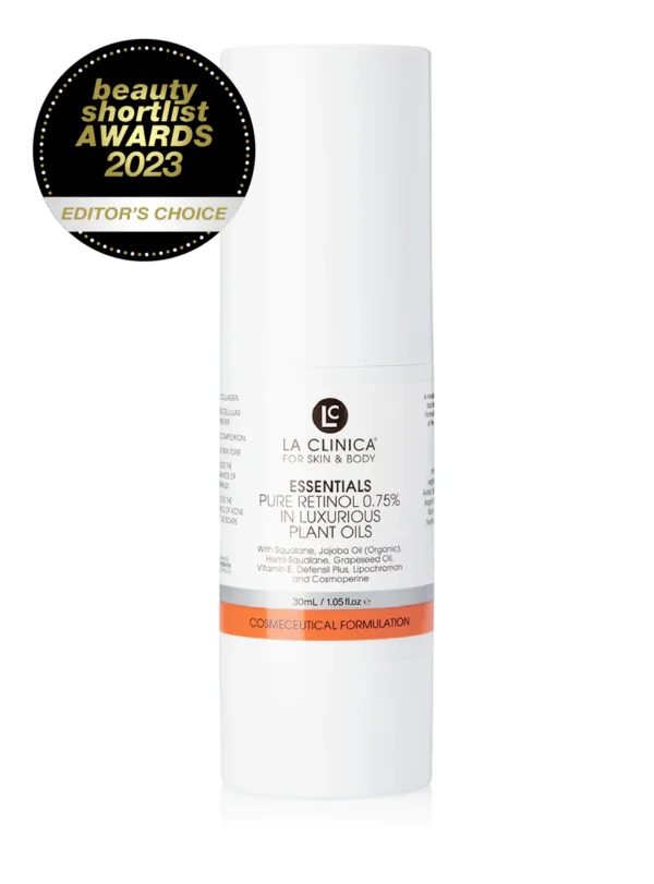 Pure Retinol 0.75% in Luxurious Plant Oils 30mL