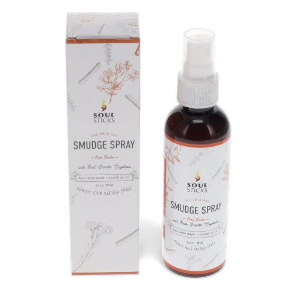 SMUDGE SPRAY SOUL STICKS PALO SANTO WITH QUARTZ CRYSTAL 100ML